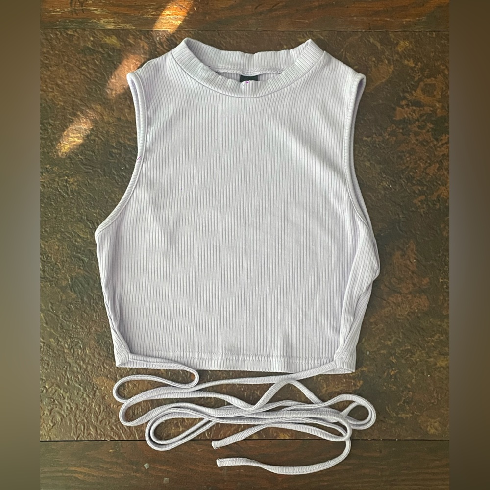 Drawstring Crop Top
